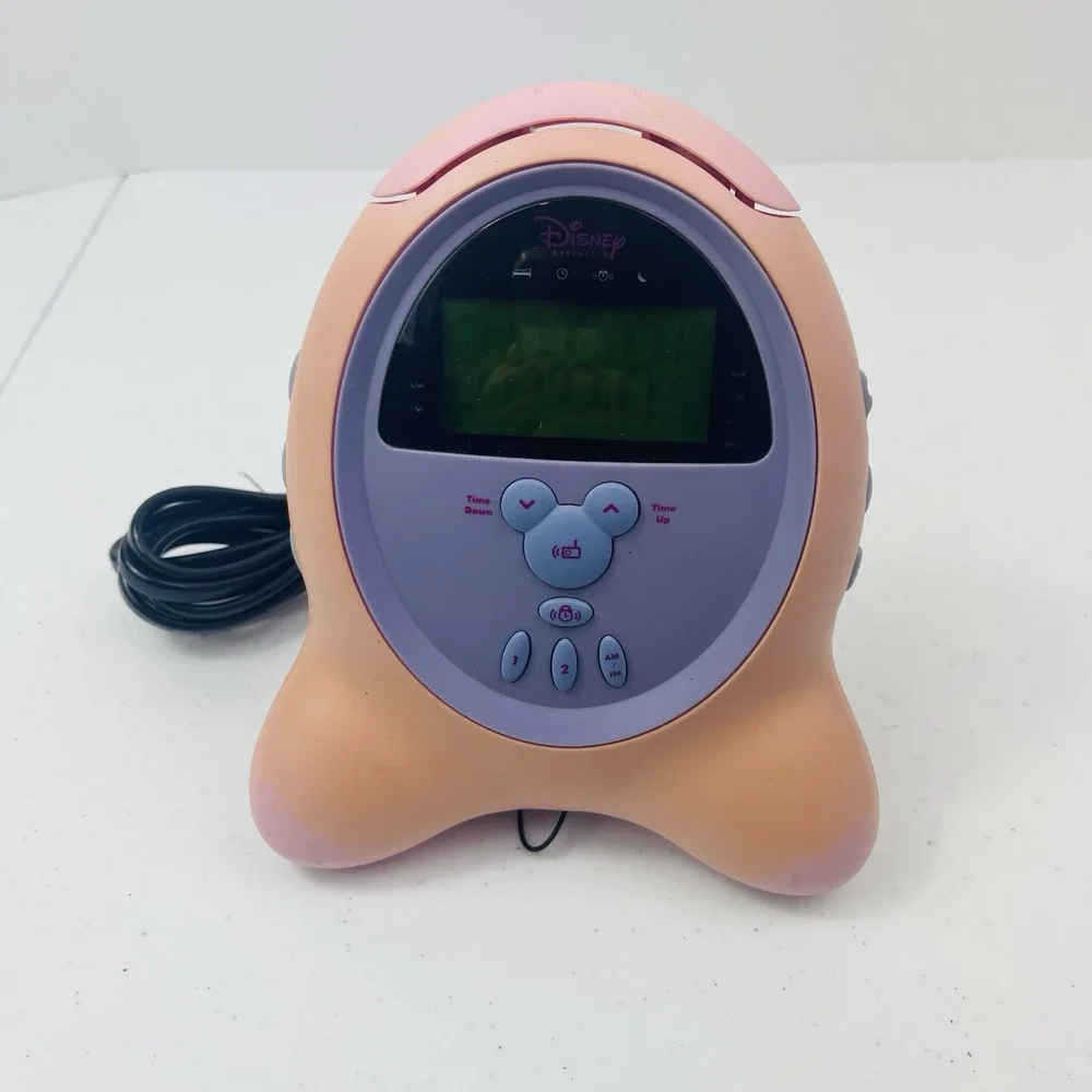 Disney Mickey Mouse Model DCR5000-P Digital Clock AM FM Radio with Alarm
